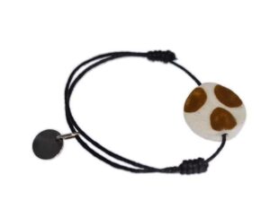Pulsera moneda piedra safari