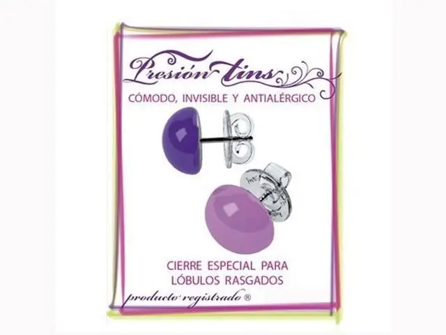Cierre especial de plastico pendientes presion y disco grande - Imagen 3