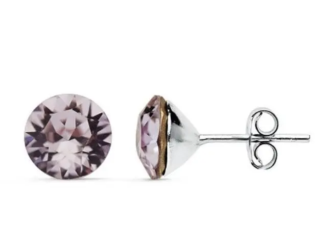 Pendientes Swarovski violeta