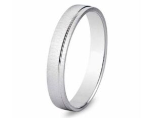 Alianza bisel oro blanco
