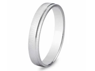 Alianza bisel oro blanco