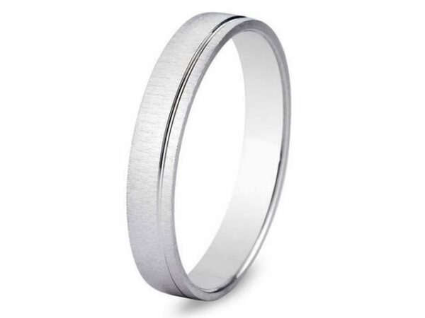 Alianza bisel oro blanco