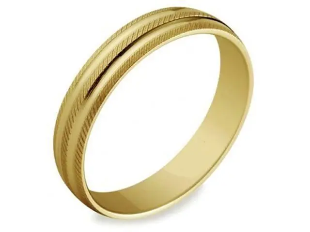 alianza boda oro amarillo