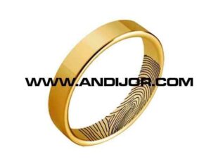 alianza huella dactilar oro