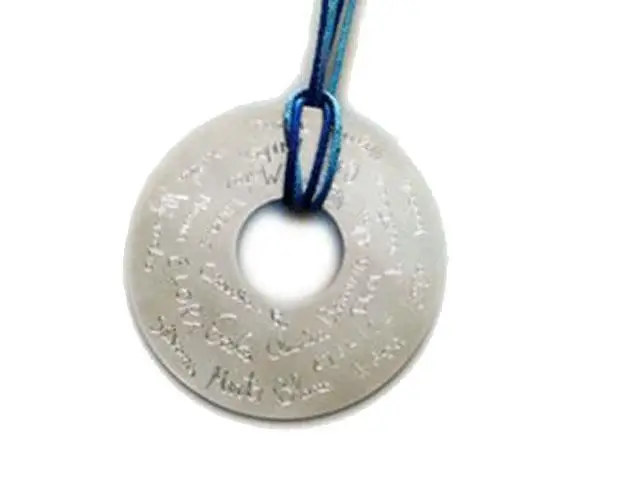 Colgante plata disco personalizado
