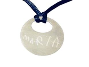 Colgante plata personalizado manuscrito