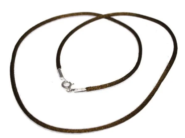 Gargantilla Seda Marron Reasa