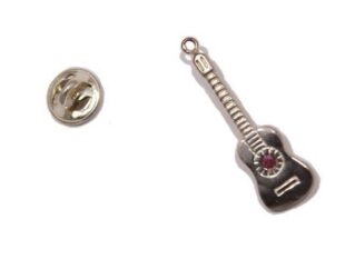 Pin guitarra de plata
