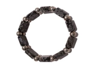 Pulsera elástica piedras grises