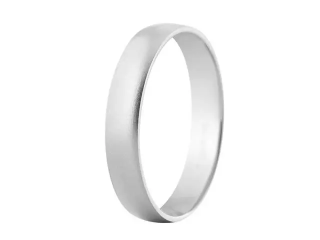 Alianza oro blanco 4mm