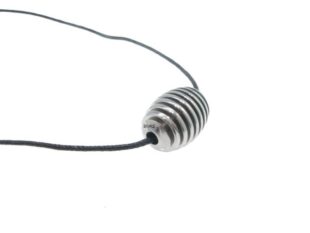 Colgante acero oval hombre