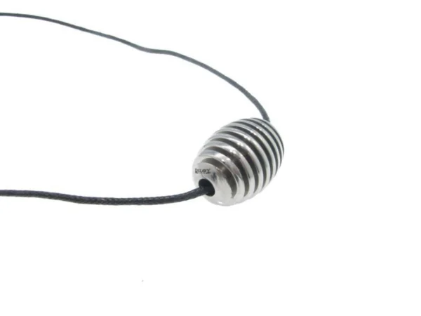 Colgante acero oval hombre
