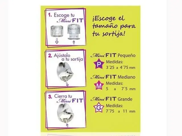 Ajustador reductor de sortijas de plástico. Sortijas pequeñas - Imagen 2