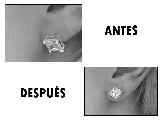 Pendientes descolgandos