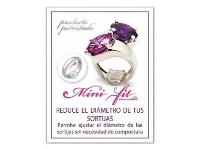Ajustador reductor de sortijas de plástico. Sortijas pequeñas