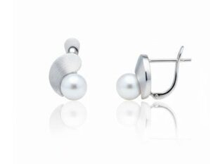Pendientes comunión oro perla