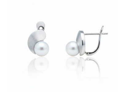 Pendientes comunión oro perla