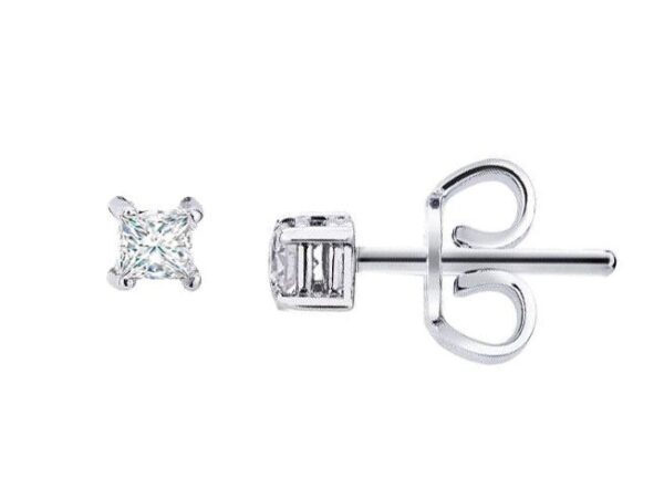 Pendientes oro brillante princesa
