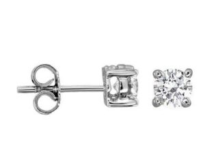 Pendientes blanco brillantes garras
