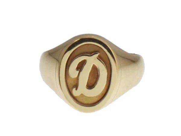 Sellos Oro 18 Quilates inicial relieve