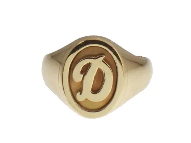 Sellos Oro 18 Quilates inicial relieve