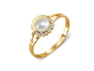 anillo comunión perla circonitas