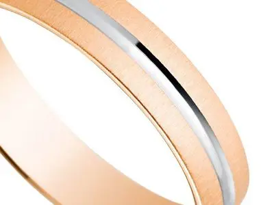 Alianza oro bicolor
