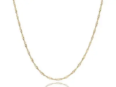 Cadena Singapur oro 45cm