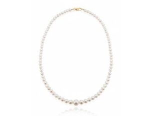 Collar perlas redondas blancas