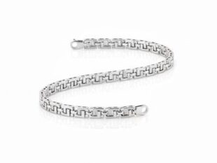Pulsera oro blanco grecas