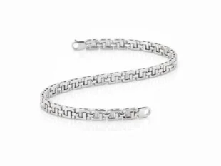 Pulsera oro blanco grecas