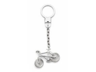 Llavero plata bicicleta de montaña