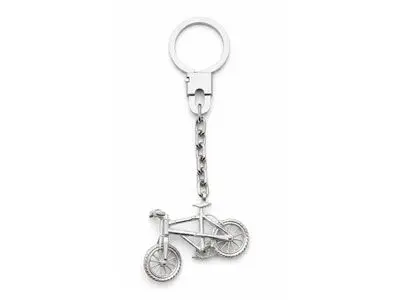 Llavero plata bicicleta de montaña