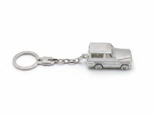 Llavero plata coche todoterreno