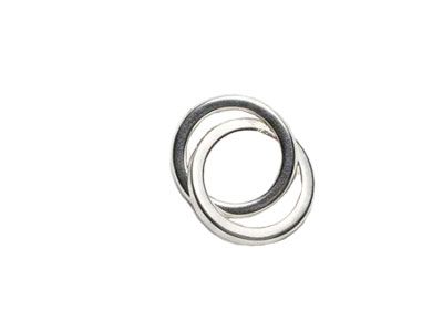 Colgante de plata alianzas entrelazadas