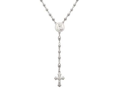 Rosario de plata comunión