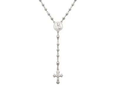 Rosario de plata comunión