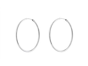 Aros plata 40 mm