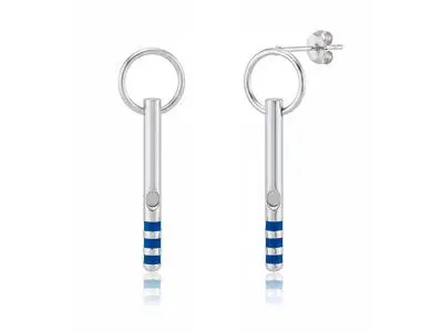 Pendientes plata silbato marinero