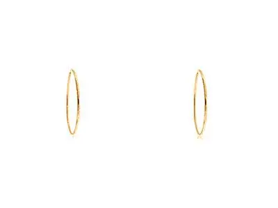 Aros plata dorada 20mm