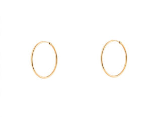 Aros plata dorada 20mm