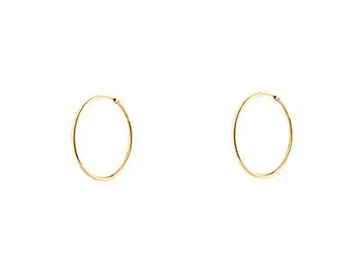 Aros plata dorada 20mm