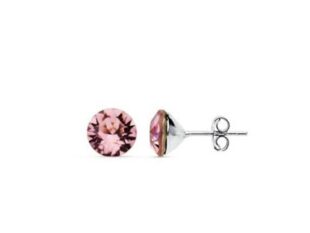 Pendientes swarovski 5mm rosa