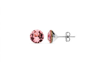 Pendientes swarovski 5mm rosa