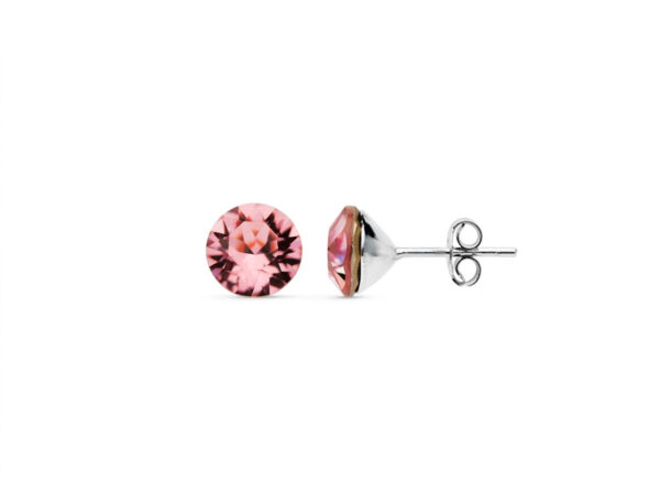 Pendientes swarovski 5mm rosa