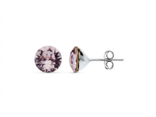 pendientes pequeños plata swarovski