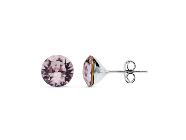 pendientes pequeños plata swarovski