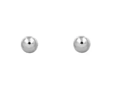 Pendientes plata bola mini