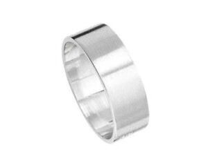 Alianza plata plana 6mm