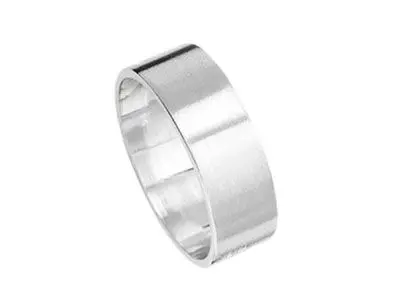 Alianza plata plana 6mm